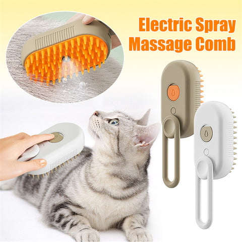 MistyPaws 3-in-1 Electric Spray Cat and dog Hair Brushes